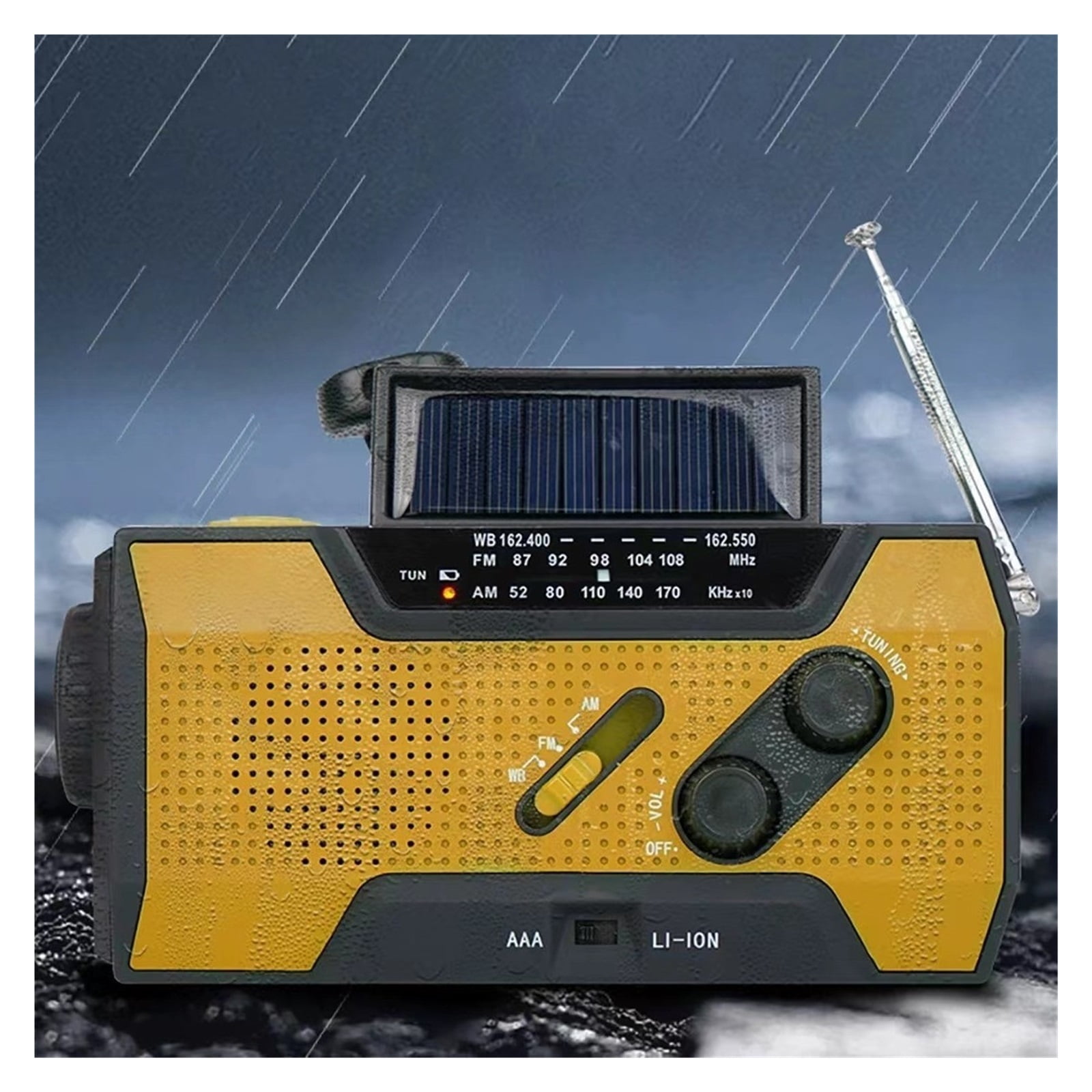 Multi-Function Weather Radio Solar Emergency Radio Outdoor Disaster Relief Radio Weather Radio ,Portable