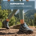thumbnail image 2 of BURUDANI Women's Waterproof Hiking Boots Outdoor Trekking Camping Trail Hiking Boot Wide Width., 2 of 9