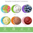 thumbnail image 3 of EcoNesxp Leakproof Reusable Sauce Container with Silicone Lid oz Salad Dressing Container Pack Dipping Sauce, 3 of 5