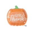 thumbnail image 2 of Beautynvta 10 Pcs Pumpkin Party Plates, Fall Disposable Paper Plates, 9'' Pumpkin Shaped Dinner Plates for Autumn Thanksgiving Halloween Harvest Party Supplies, 2 of 6