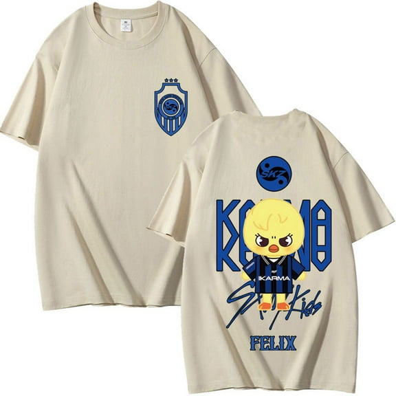 Cotton Tshirt Unisex Stray T Shirt Men Women Short Sleeve SKZ T-Shirt Casual O-neck Tees