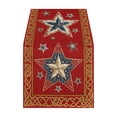 thumbnail image 2 of Patriotic Independence Day Table Runner and Tablecloth Set, Multicolor Linen Decorative Summer Table Linen for Dining, 183 x 33 cm, 2 of 6
