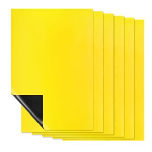 Uxcell Magnetic Dry Erase Board Sheet for Fridge - Kitchen Organizer and Planner Yellow