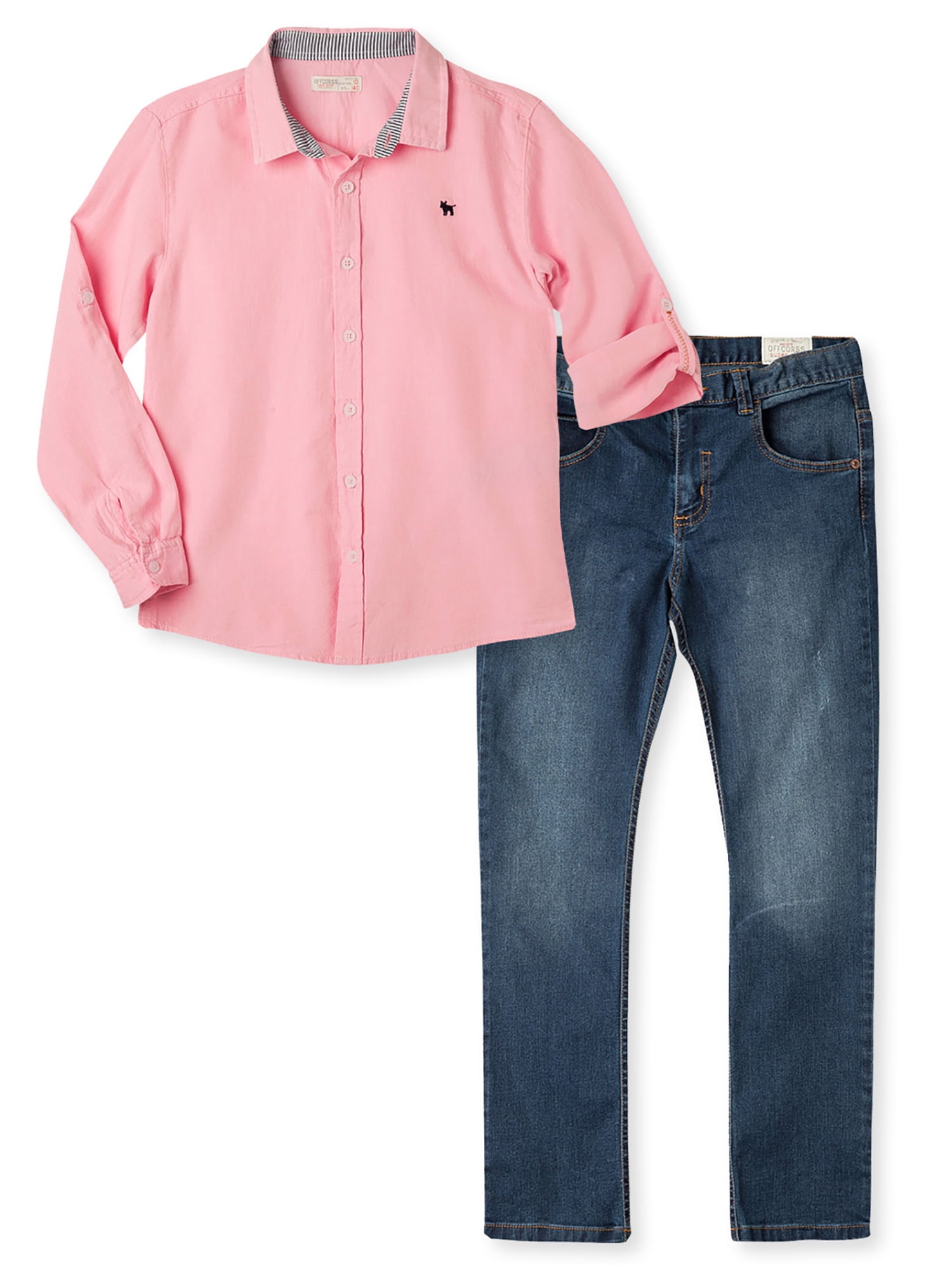 pink jeans for boys