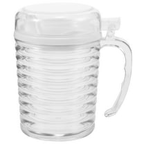 WORGEOUS  Plastic Dispenser with Spout Syrup Release Fryer Travel Transparent