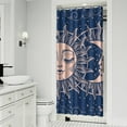 thumbnail image 2 of Gothic Shower Curtain - Dark Celestial Moon & Star Print, Mystical Cosmic Theme Bath Decor, Waterproof Polyester, 36"Wx72"L, Goth Aesthetic Gift, 2 of 5