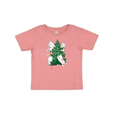 

Inktastic Kawaii Cats Christmas Tree Gift Baby Boy or Baby Girl T-Shirt