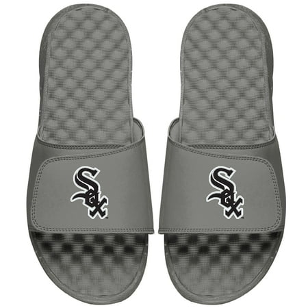 

Men s ISlide Gray Chicago White Sox Primary Logo Slide Sandals