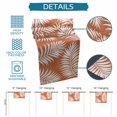 thumbnail image 6 of Palm Leaves Burnt Orange Table Runner 36 Inches, Summer Botanical Coastal Tropical Bed Runner Dresser Scarves Tabletop for Indoor Outdoor Parties/Ceremony/Banquet, 13"x 36", 6 of 9