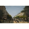thumbnail image 2 of Edmond Grandjean 18x12 Black Ornate Wood Framed Double Matted Museum Art Print Titled - Boulevard Des Italiens (1876), 2 of 5