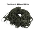 thumbnail image 4 of Soidarity Hamaca red de malla de nailon columpio para dormir al aire libre portátil personal Camping senderismo hamaca, azul carpas ejercito verde Soidarity OD001764-02B, 4 of 6
