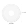 thumbnail image 2 of Niceauty White Round Ceiling Medallion Replacement Cover Decorative Fan Light Fixture Mount, 2 of 8