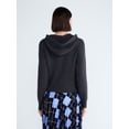 thumbnail image 3 of Free Assembly Women's and Women's Plus Cozy Yarn Cable Knit Hoodie Sweater, Midweight, Sizes XS-4X, 3 of 5