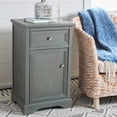 thumbnail image 2 of SAFAVIEH Jarome Nightstand with Storage Drawer And Cabinet, French Grey, 2 of 15