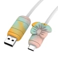 thumbnail image 4 of 2 Pairs Compatible Cord Protectors Anti Break Charging Cable Protector Silicone Texture for Phone Charging Cable, 4 of 8