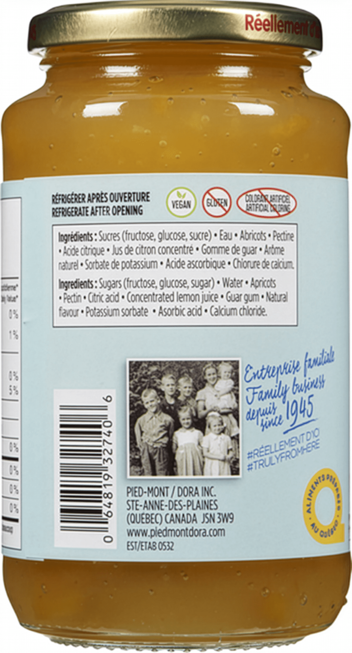 Dora Apricot Traditional Light Spread