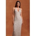 thumbnail image 2 of Vestido largo bellabarnetten Ibbie Halter sin mangas con cuello en V, 2 of 6