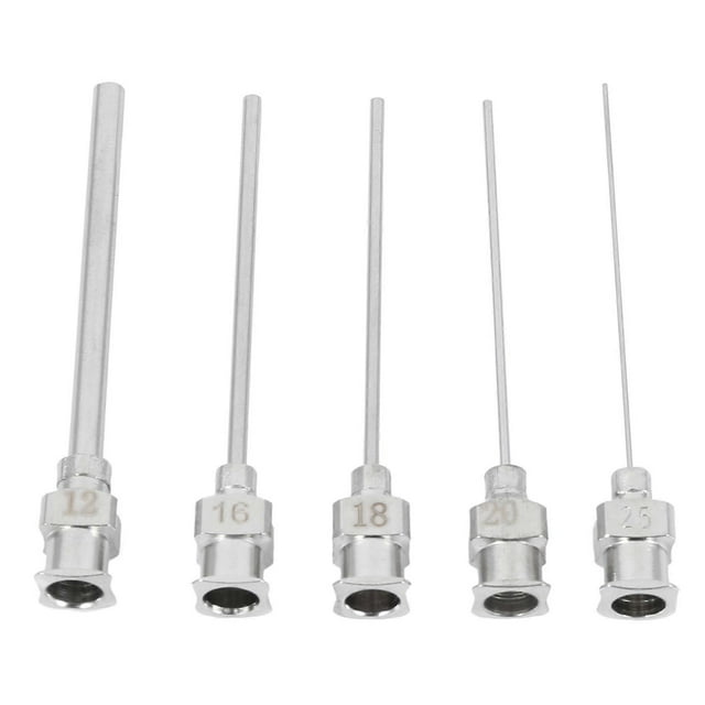 5Pcs Gauge Blunt Stainless Dispensing Syringe Needle Tip 12/16/18/20/25/38G---Product code 50692