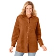 thumbnail image 3 of Woman Within Plus Size Soft Faux Suede Shirt, 3 of 6