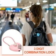 thumbnail image 6 of Uxcell Cable Combination Steel Rope for Gym Bikes Cabinets Wardrobes Small Fences 4.3" Pink, 6 of 7