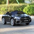 thumbnail image 3 of Tobbi 12V Kids Ride On Car Licensed Mercedes Benz Electric Battery Toy with Remote Control MP3,Black, 3 of 10