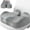 Light Grey, variant on Seat Cushion, Gel Chair Cushions, Office Chair Cushions, Anti-Slip Bottom & Removable Cover Tailbone Pain Relief Cushion, Memory Foam Seat Cushion, 5.28 in Thick (Black)