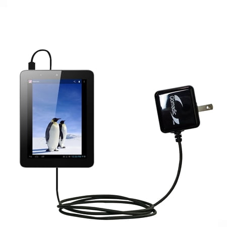 Gomadic Intelligent Compact AC Home Wall Charger suitable for the Nextbook 7 / NX700QC16G - High output power with a convenient, foldable plug design