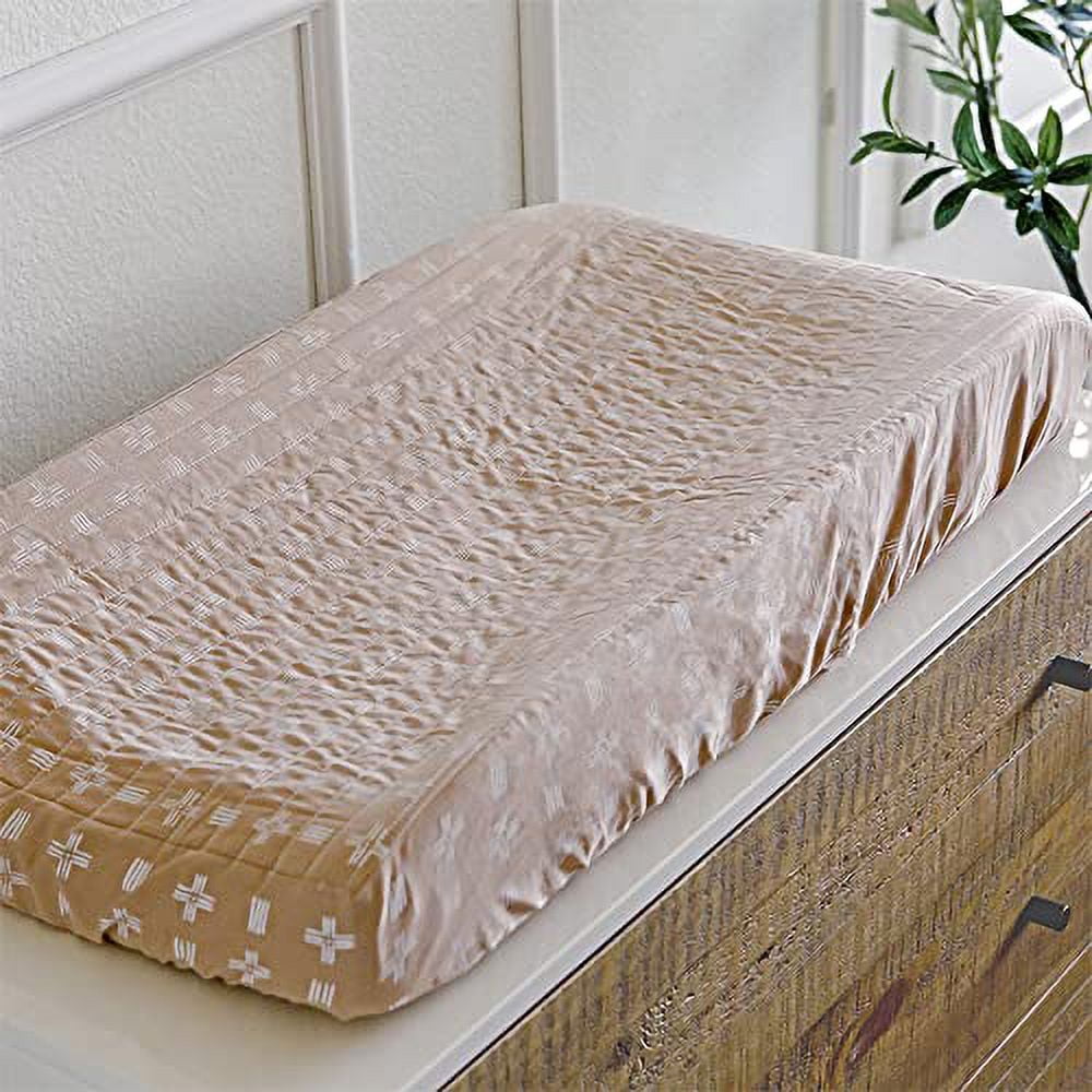 Crane Baby Quilted Change Pad Cover - Copper Dash