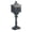 Black, variant on Yesfashion Outdoor Cast Aluminum Mailbox, Rustproof Bronze Locking Postbox With Keys, Baffle Door, Retro Mid-Century Letter Box for Newspapers, Magazines