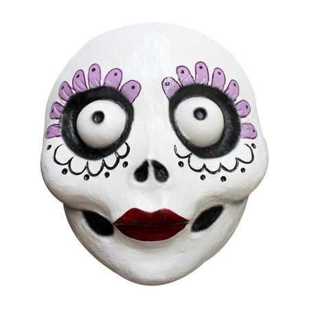 Ghoulish Productions Adult s Dia De Los Muertos Girl 1/2 Mask Costume Accessory