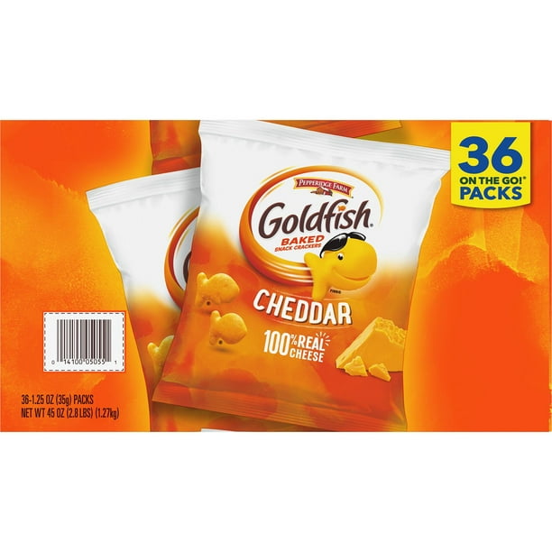 Pepperidge Farm Goldfish Cheddar Crackers, 1.25 oz., 36 pk
