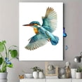 thumbnail image 4 of Kingfisher Bird Watercolor Canvas Wall Art，Apartment Home Bathroom Hallway Decor, 4 of 8