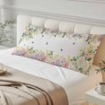 thumbnail image 4 of Pink White Flowers Body Pillow Covers 20"x54", Spring Floral Elegant Pastoral Botanical Soft Brushed Microfiber Breathable Throw Pillow Covers, Pillowcase with Zipper for Couch Sofa Bedroom, 4 of 9