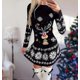 thumbnail image 2 of XL Vestidos de Navidad Cosplay para mujer, vestido de fiesta con estampado de animales de dibujos animados, accesorios de disfraz de Navidad para mujer, vestido ajustado de manga, 2 of 3