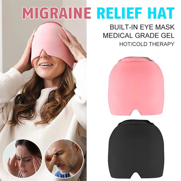 2PCS Form Fit Headache and Migraine Relief Gel Cap, Cold Therapy
