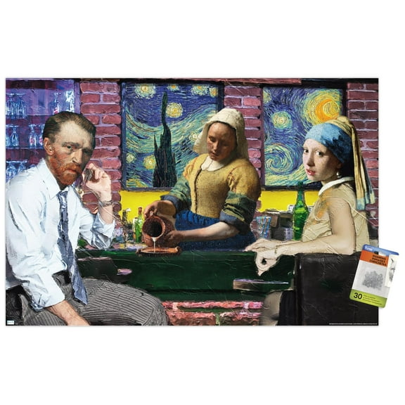 Reinders - Pub Masters Wall Poster with Pushpins, 22.375" x 34"