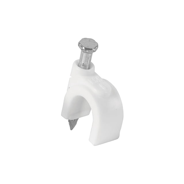Grapa para cable redondo, 8 mm, blanca, bolsa 500 piezas Volteck Volteck GCU-8BG