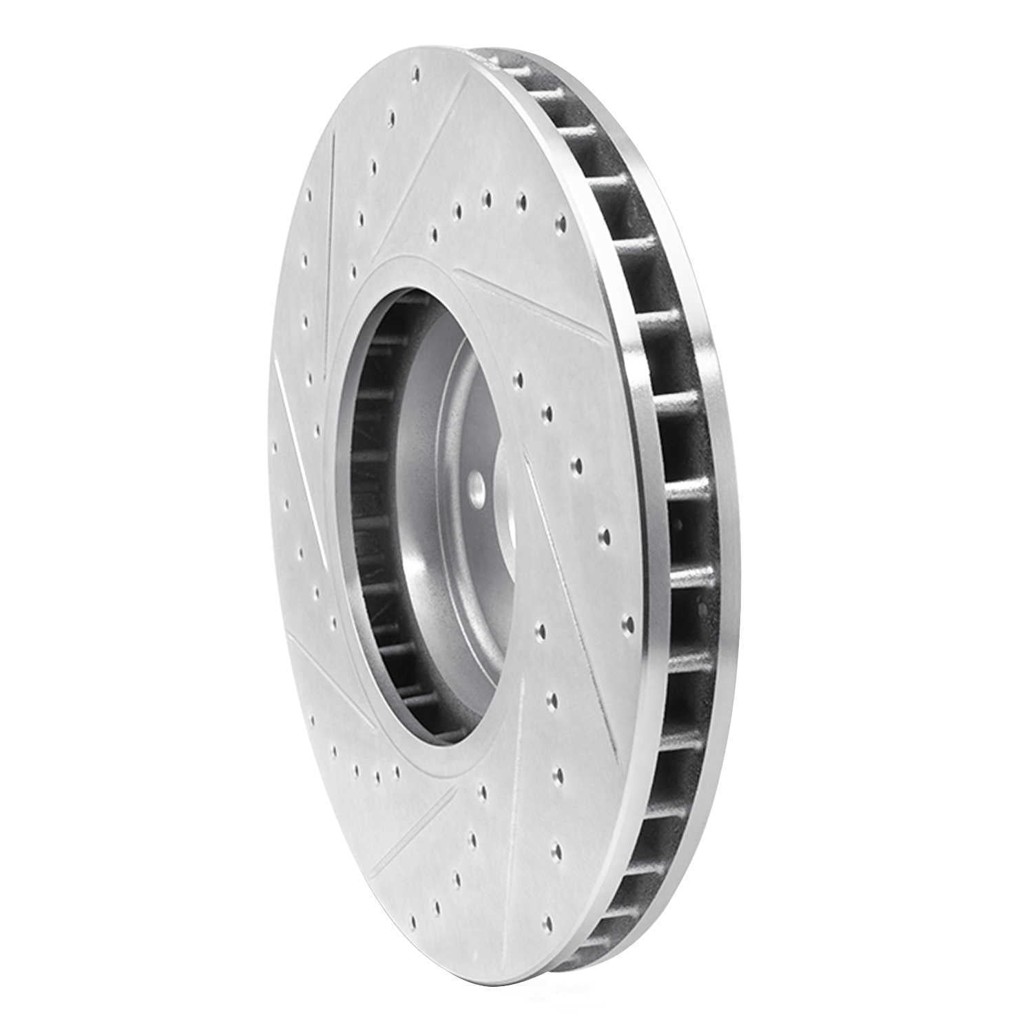 Dynamic Friction Company 631-31145R DFC Brake Rotor - Drilled And Slotted - Silver