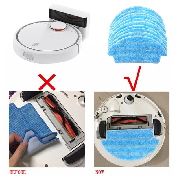 Piezas de limpieza de trapeador de rayas cruzadas Robot aspirador para Xiaomi/Mijia Likrtyny 2ps6hn0sb9bb7vx3