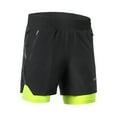 thumbnail image 3 of Lixada Men 2 in 1 Running Shorts Quick Drying Breathable Active Training Exercise Jogging Marathon Cycling Shorts, 3 of 7