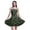 Black, variant on Bimba Floral Women Smocked Above Knee Cocktail Dress Flowy Summer Sun Dress-Medium