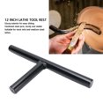 thumbnail image 3 of Lathe Tool Support, 12 Inch Wood Lathe Tool Rest Sturdy Rustproof Effortless Sliding Glossy Exterior  for Small Mid Size Lathes, 3 of 7