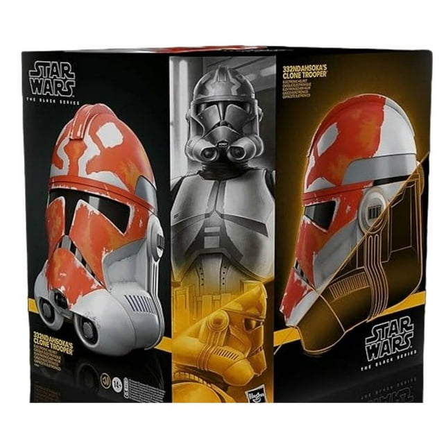 Star Wars The Black Series: The Clone Wars - Clone Trooper Division 332 Casco Electronico Premium Re blanco Estándar