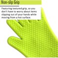 thumbnail image 3 of 1 par de guantes de horno de silicona rojos, guantes resistentes al calor, manoplas de silicona para horno de cocina para barbacoa, agarraderas largas, 3 of 5