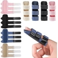 thumbnail image 1 of Trigger Finger Splint, 4PCS Finger Splint 3 Straps Trigger Finger Brace Support for Arthritis Broken Mallet Finger Splint Finger Protector Finger Splints for Arthritis Aids Pain Relief (4PCS), 1 of 7