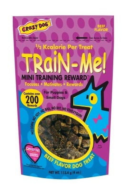 Crazy Dog Trainer s Bite Size Mini Dog Treats Bacon Flavor Training Reward for Puppies Walmart