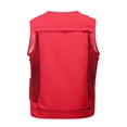 thumbnail image 4 of GrmtClth Mens Utility Fishing Vest 2026 Hunting Multiple Pockets Sleeveless Jacket Casual Breathable Outdoor Waistcoat Lightweight Clothes Red L, 4 of 8