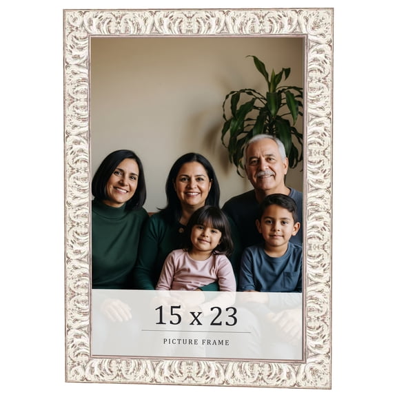 15x23 Frame White Real Wood Picture Frame Width 1.5 inches | Interior Frame Depth 0.5 inches |