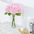 thumbnail image 4 of Real Touch Hydrangea Artificial Flowers with Long Stem & Leaves, Full Latex Faux Hydrangea Flowers for Home Decor Party Floral Arrangements Wedding Bouquets Centerpieces(Pink, 3Pcs), 4 of 5