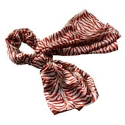 Blancho Red Funky Zebra Animal Pattern super soft Silk Scarf/Wrap/Shawl(Large)